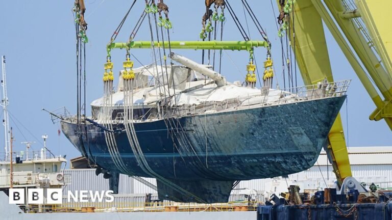 Wreck of sunken $30m yacht Bayesian to be examined