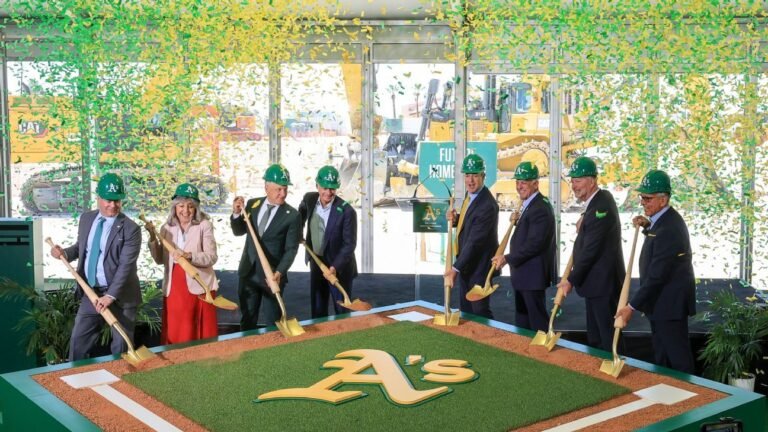 Athletics celebrate groundbreaking of $1.75B Vegas stadium