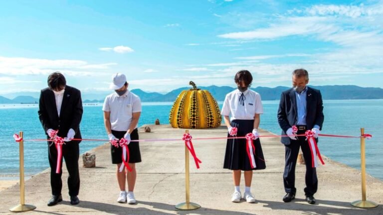Yayoi Kusama’s yellow pumpkin is back on Naoshima Island, Japan