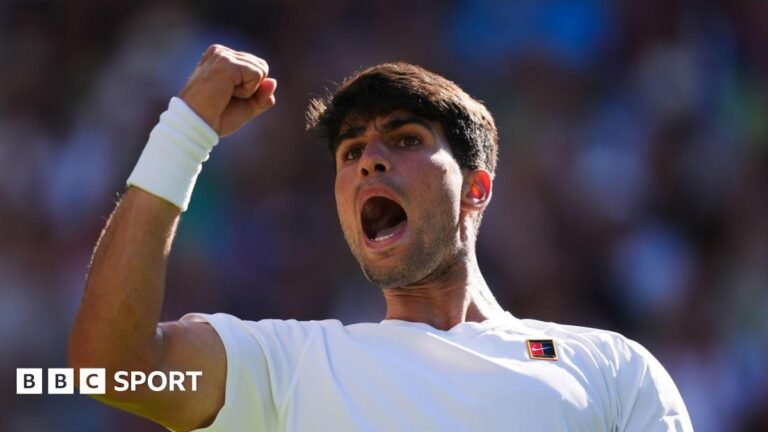 Wimbledon 2025 results: Carlos Alcaraz beats Fabio Fognini to set up Oliver Tarvet match