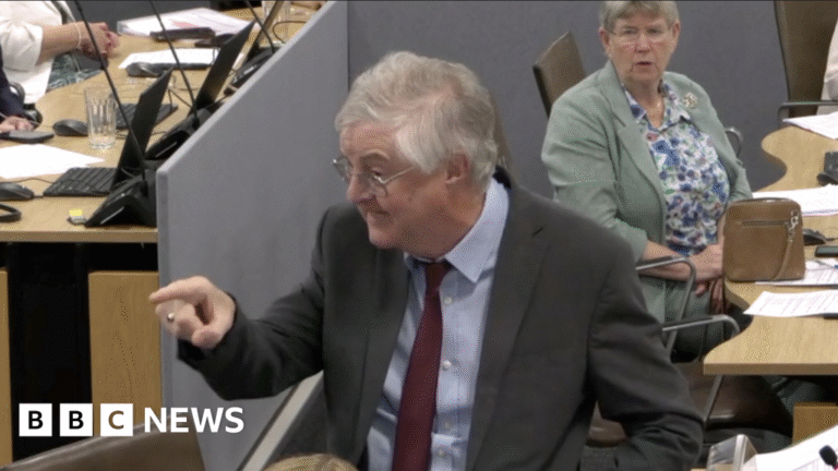 Mark Drakeford loses temper with Plaid Cymru leader over funding