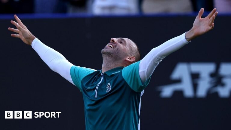 Eastbourne: Dan Evans claims superb win over Tommy Paul to reach quarter-finals