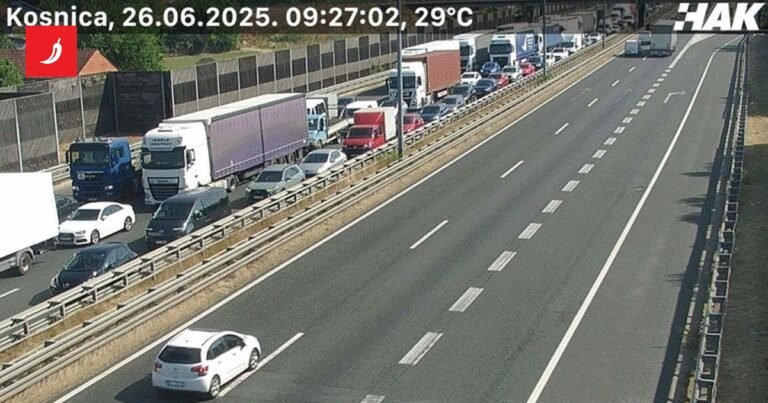 Nesreća kod Zagreba, nastala kolona od 8 kilometara