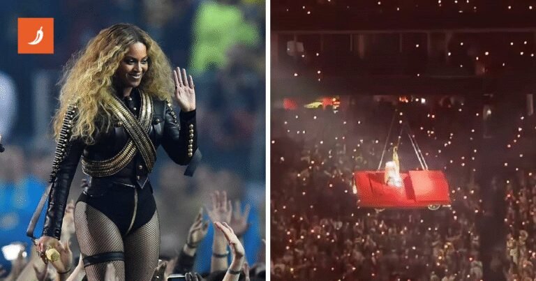 VIDEO Beyonce na nastupu zamalo ispala iz visećeg auta, koncert naglo prekinut
