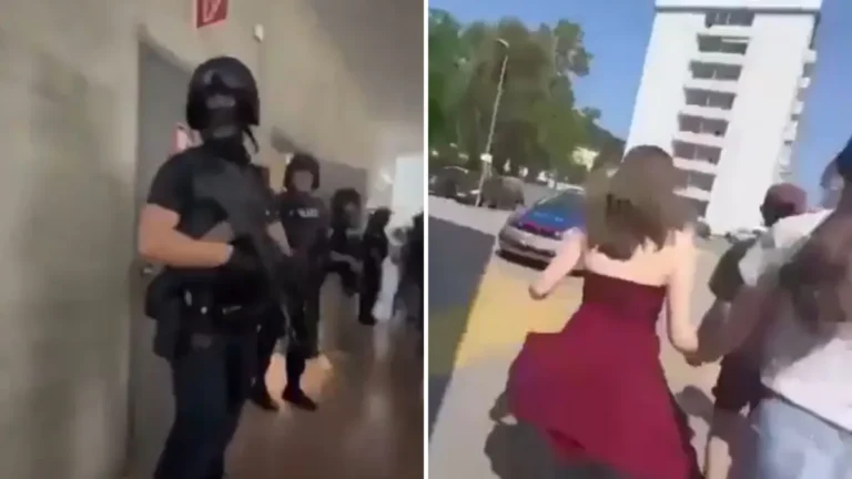 Policajci naoružani do zuba i u pancirkama, učenici bježe iz škole smrti