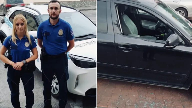 U Nitri otac ostavio sina u vrelom automobilu; policija razbila staklo da ga spasi