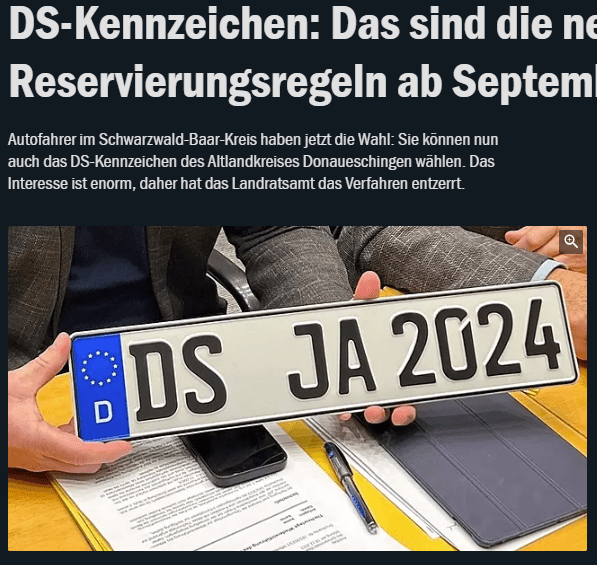 Altkennzeichen als Symbol für Heimat und Individualität