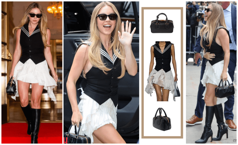 Sydney Sweeney zna kako biti seksi sa stilom! Zgodna glumica istaknula zamamne atribute u mornarskoj kombinaciji koju je začinila luksuznom torbom