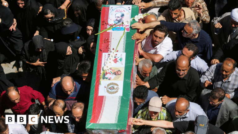 Iran holds state funeral for military leaders killed in Israel conflict