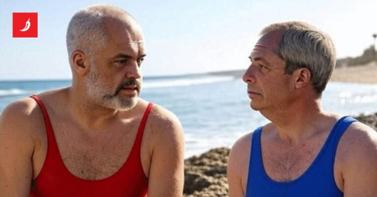 Albanski premijer objavio AI fotku sebe i Faragea u kupaćim kostimima