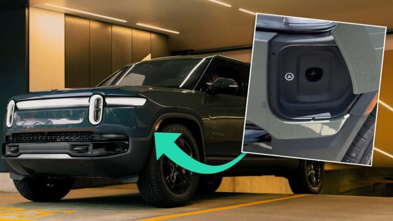 Rivian R1T Quad Leak Accidentally Shows Off NACS Port