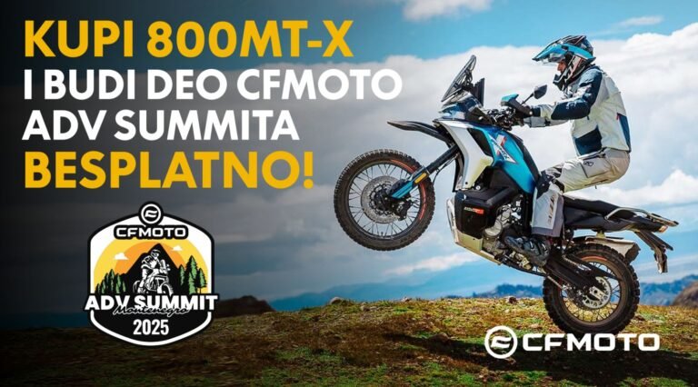 Uz kupovinu CFMOTO 800 MT-X besplatno na ADV SUMMIT avanturu!