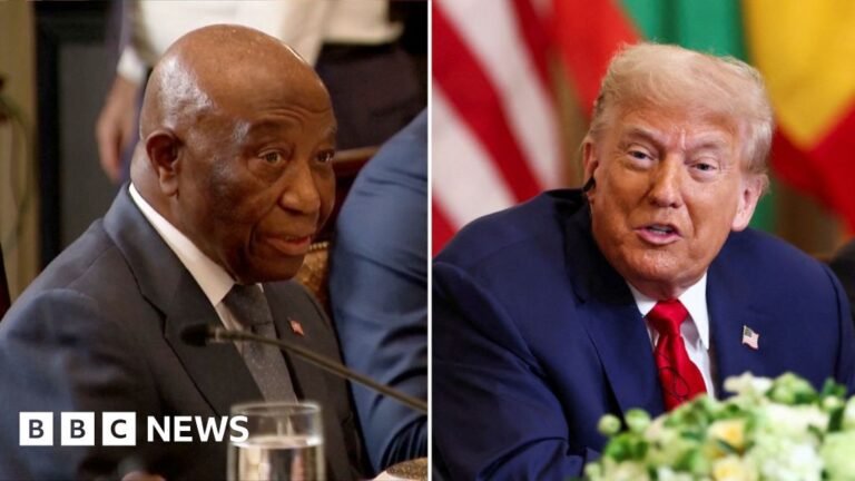 Trump praises Liberian president’s English, the country’s official language