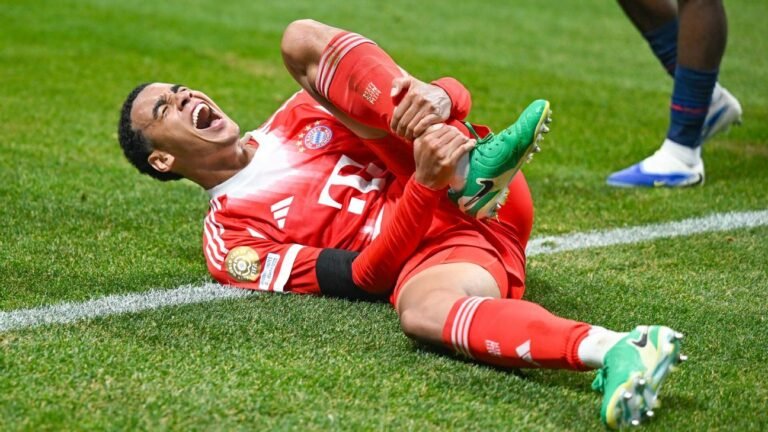 Bayern: Jamal Musiala fractured leg in Gianluigi Donnarumma collision