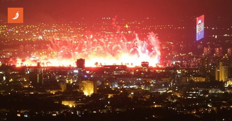 FOTO Zagrebački Hipodrom snimljen s Medvedgrada za vrijeme Thompsonova koncerta