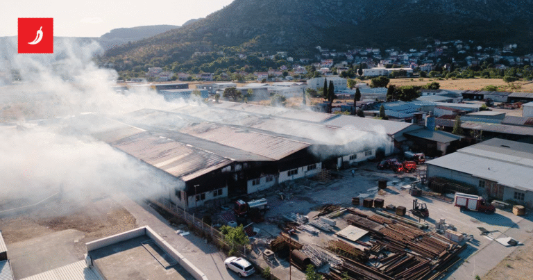 Gorjeli prostori tvrtke kod Mostara. Šteta veća od milijun eura