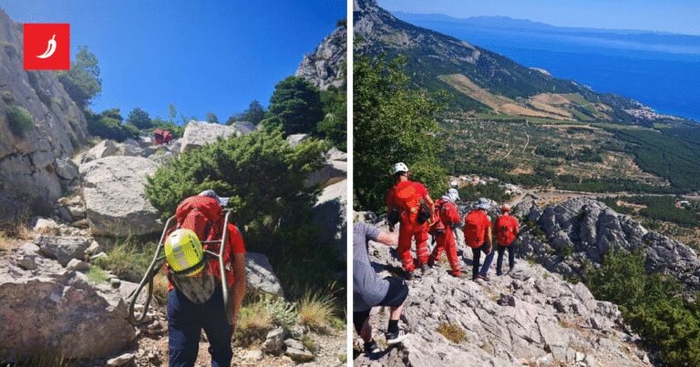 HGSS spasio stranca koji se izgubio na Biokovu. Bio je potpuno iscrpljen