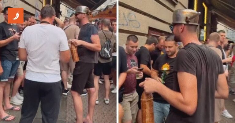 Thompsonov fan se od kiše zaštitio – loncem na glavi